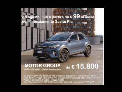 Kia Stonic 1.2 mpi City 79cv nuova a Casamarciano