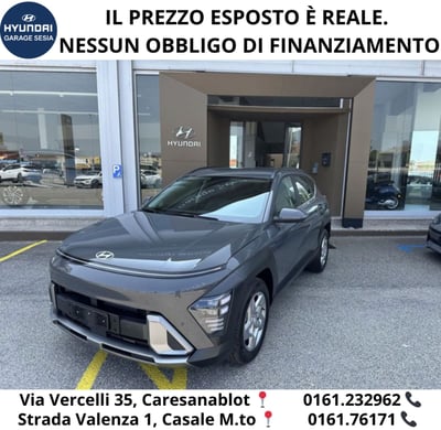 Hyundai Kona 1.0 T-GDI Hybrid 48V iMT XLine nuova a Caresanablot