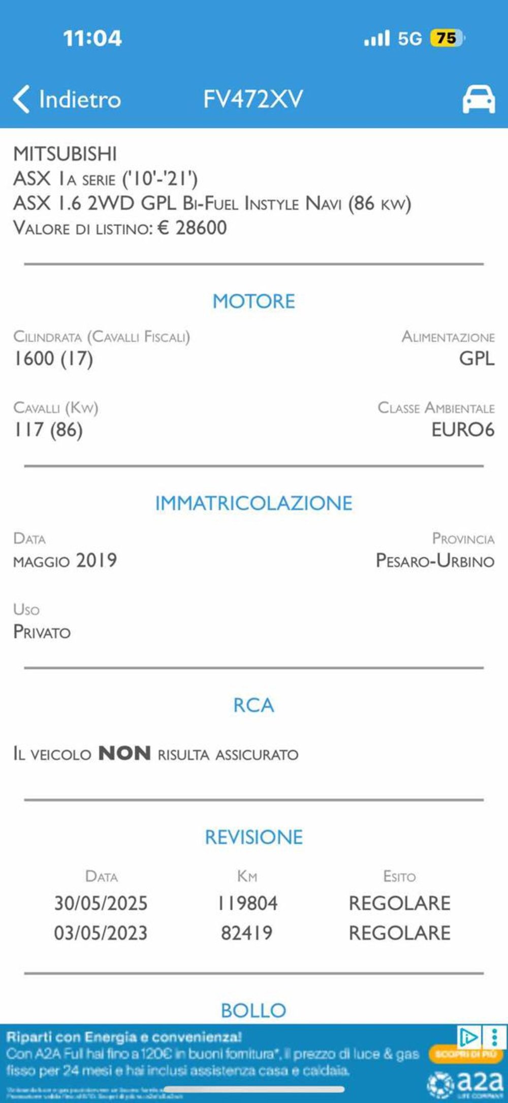 Mitsubishi ASX usata a Pesaro-Urbino (8)