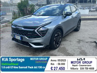 Kia Sportage 1.6 crdi mhev GT-line Sunroof Pack awd dct del 2023 usata a Casamarciano