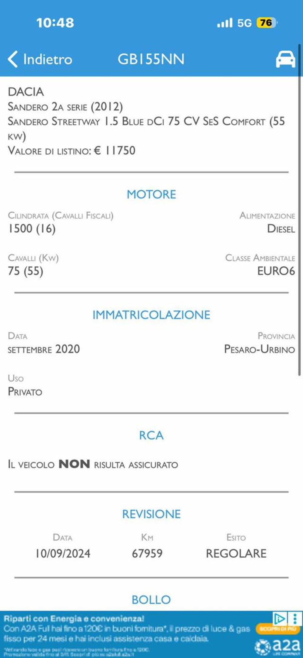 Dacia Sandero usata a Pesaro-Urbino (5)
