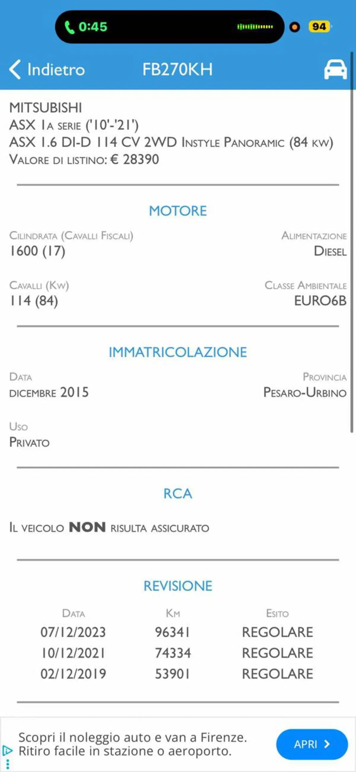 Mitsubishi ASX usata a Pesaro-Urbino (6)