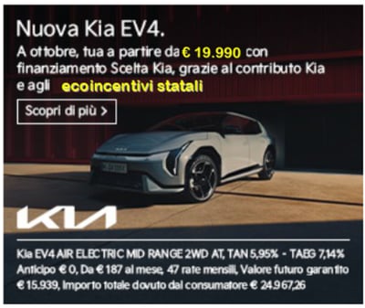 Kia EV4 58,3 kWh Standard range Air fwd nuova a Casamarciano