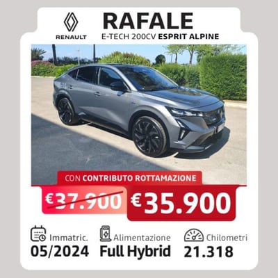 Renault Rafale 1.2 e-Tech full hybrid esprit Alpine 200cv auto nuova a Taranto