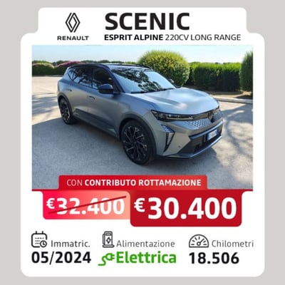 Renault Scenic E-Tech Electric Esprit Alpine long range 220cv del 2024 usata a Taranto