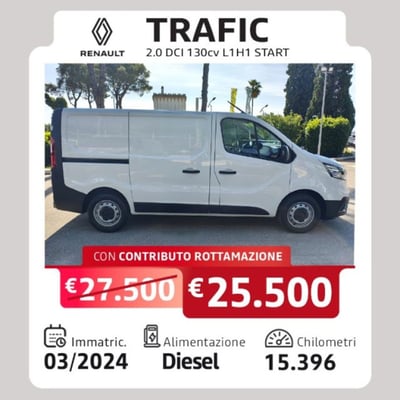 Renault Trafic Furgone T27 2.0 dCi 130CV PC-TN Furgone Ice Plus del 2024 usata a Taranto