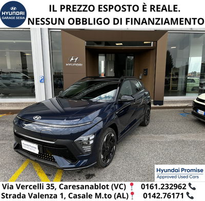 Hyundai Kona 64,8 kWh Exclusive Tech Pack del 2024 usata a Caresanablot