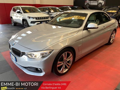 BMW Serie 4 Cabrio 420d  Sport del 2015 usata a Cornate d&#039;Adda