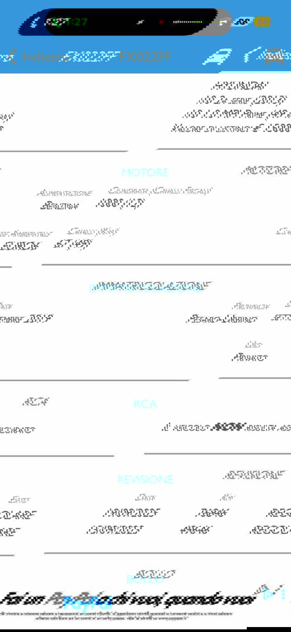 Hyundai i10 usata a Pesaro-Urbino (10)