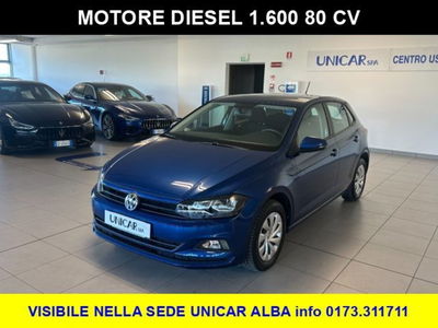 Volkswagen Polo 1.6 TDI 5p. Trendline BlueMotion Technology del 2019 usata a Alba