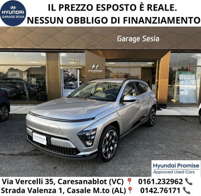 Hyundai Kona EV 64 kWh Exclusive del 2024 usata a Caresanablot