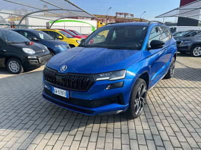 Skoda Karoq 2.0 TDI SCR 4x4 DSG SportLine del 2024 usata a Milano