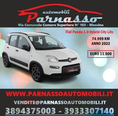 Fiat Panda 1.0 FireFly S&amp;S Hybrid City Life del 2022 usata a Messina