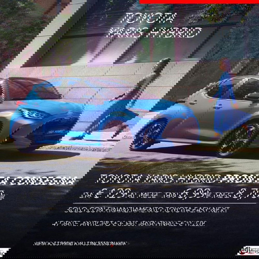 Toyota Yaris nuova a Cagliari