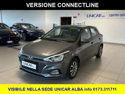 Hyundai i20 1.2 5 porte Connectline del 2019 usata a Alba