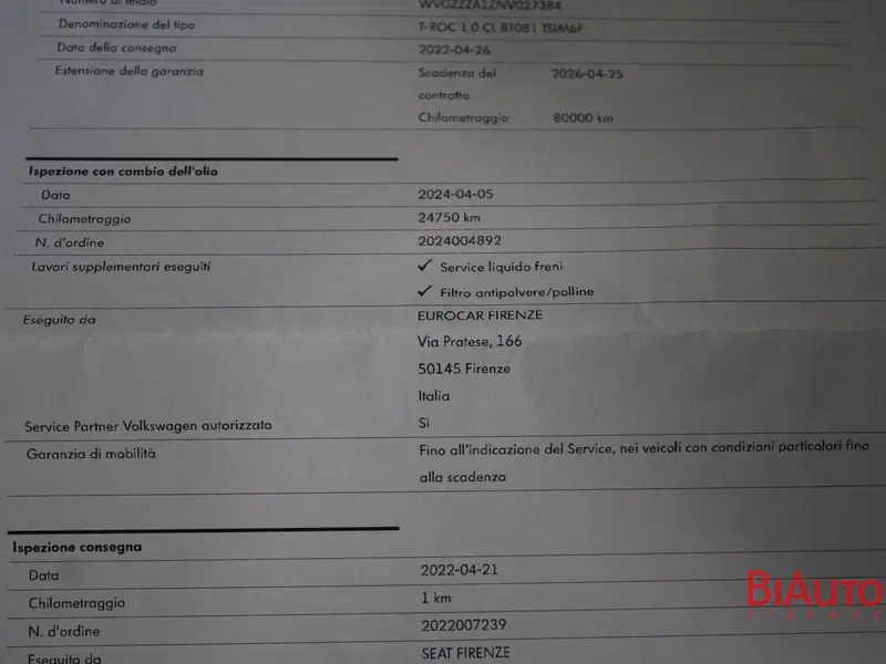 Volkswagen T-Roc usata a Firenze (17)