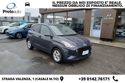 Hyundai i10 1.0 MPI Tech del 2022 usata a Casale Monferrato
