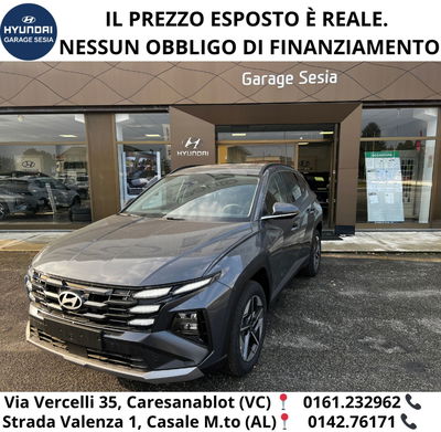 Hyundai Tucson 1.6 hev Business 4wd auto nuova a Caresanablot