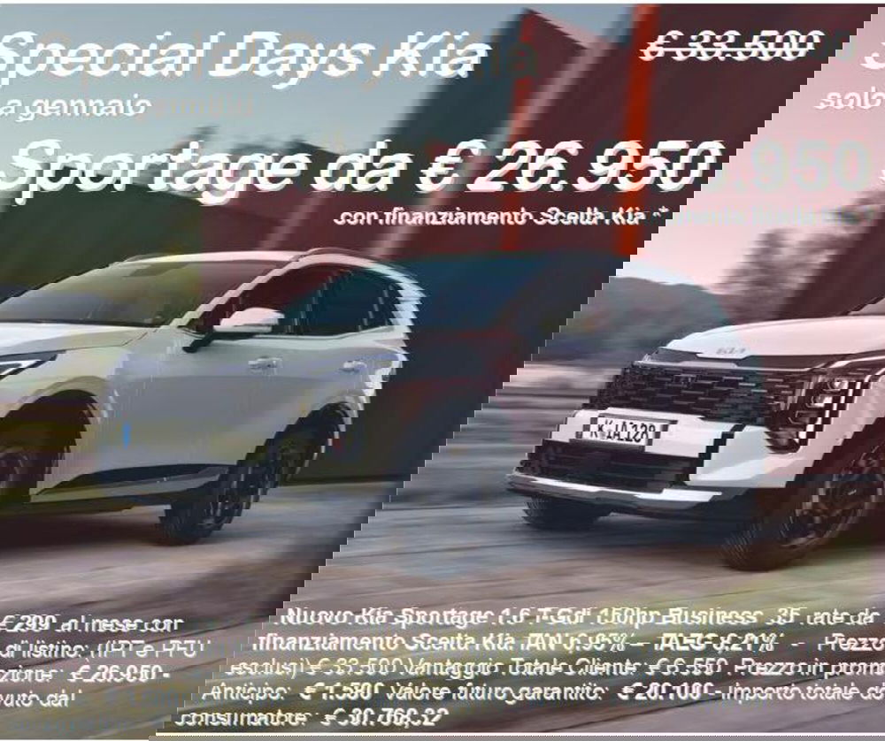 Kia Sportage nuova a Napoli