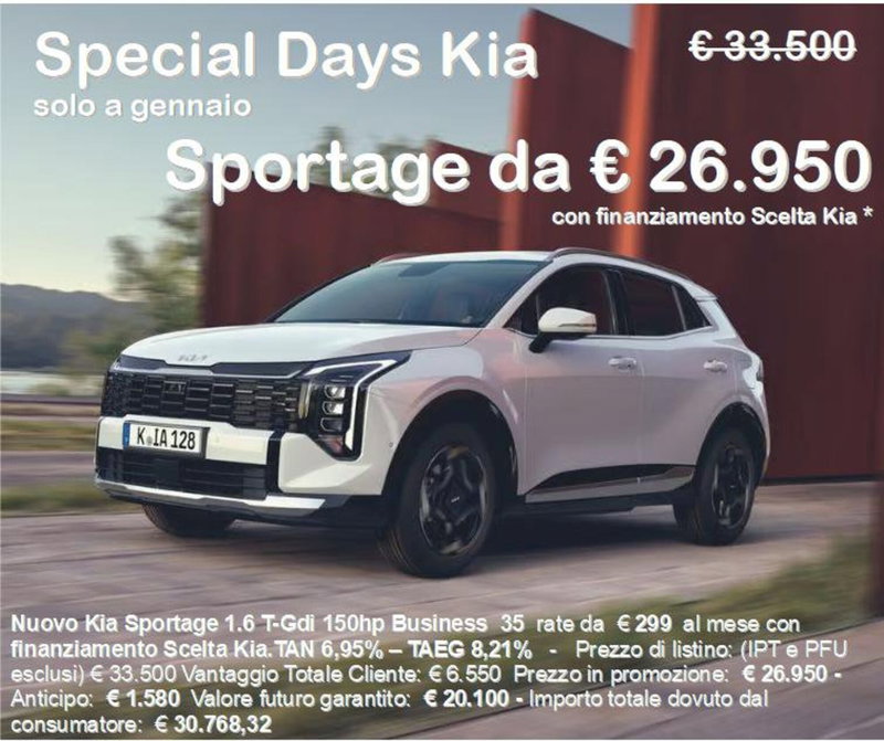 Kia Sportage nuova a Napoli