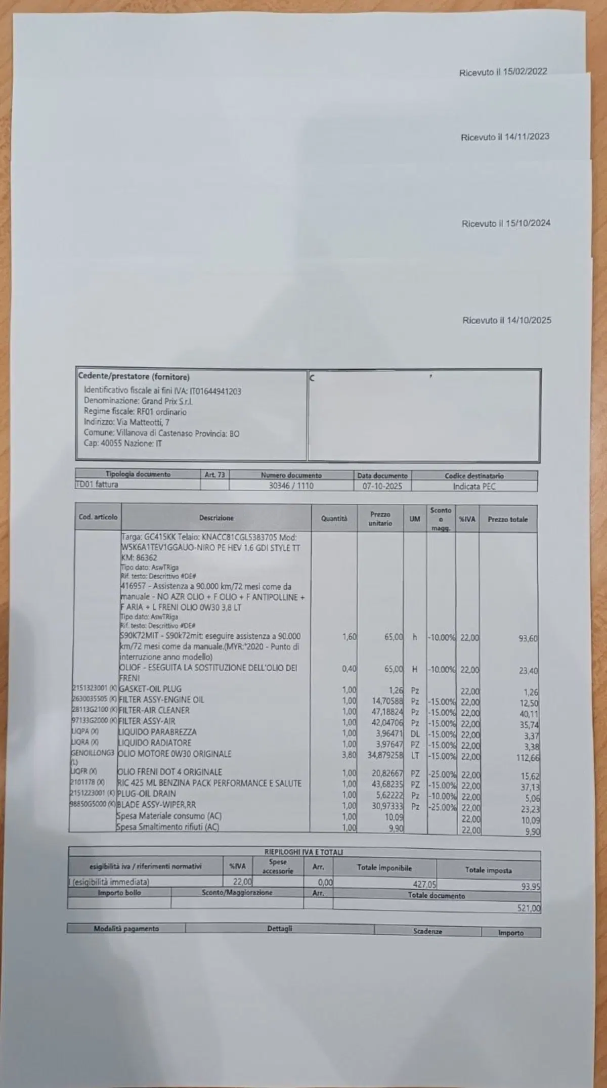 Kia Niro usata a Modena (10)