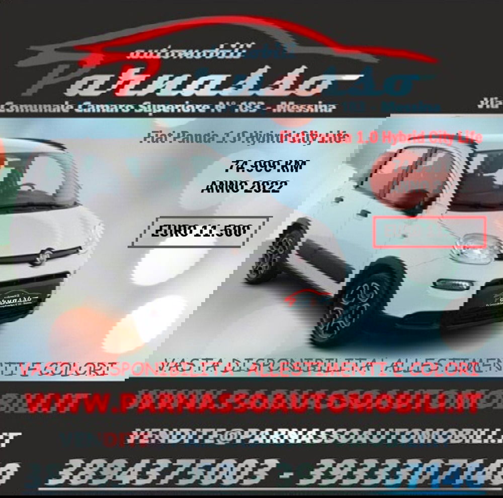 Fiat Panda usata a Messina