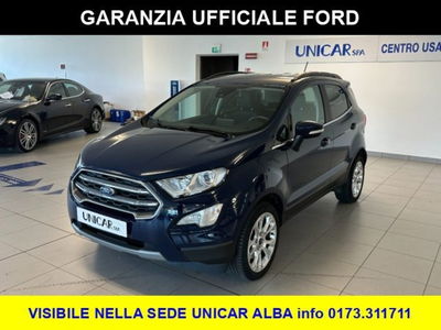 Ford EcoSport 1.0 EcoBoost 125 CV Titanium del 2021 usata a Alba