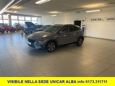 Hyundai Kona HEV 1.6 DCT XLine del 2021 usata a Alba