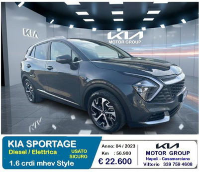 Kia Sportage 1.6 CRDi MHEV Style del 2023 usata a Casamarciano