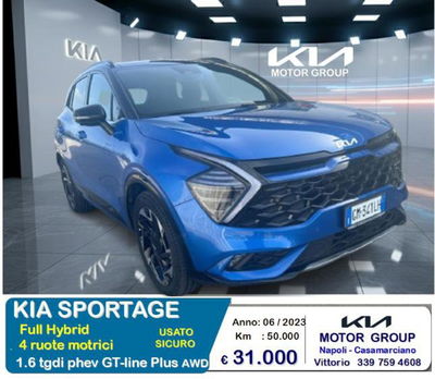 Kia Sportage 1.6 TGDi PHEV AWD AT GT-line del 2023 usata a Casamarciano