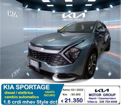 Kia Sportage 1.6 crdi mhev Style dct del 2022 usata a Casamarciano