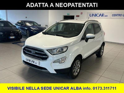 Ford EcoSport 1.0 EcoBoost 100 CV Titanium del 2019 usata a Alba