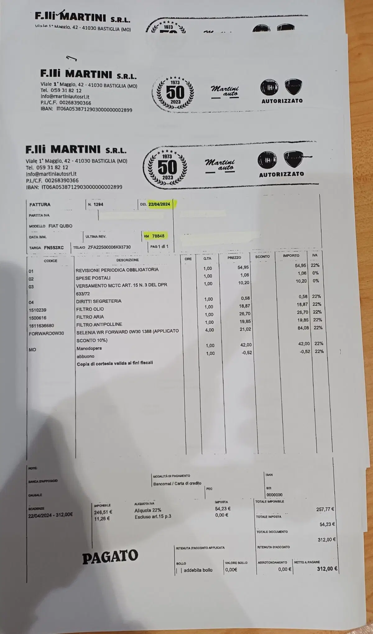 Fiat Qubo usata a Modena (13)