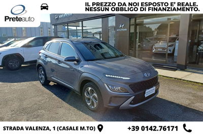 Hyundai Kona HEV 1.6 DCT XLine del 2021 usata a Casale Monferrato