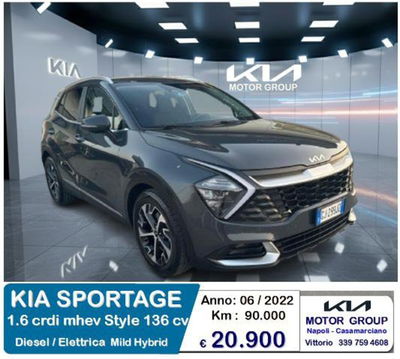 Kia Sportage 1.6 CRDi MHEV Style del 2022 usata a Casamarciano