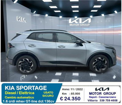 Kia Sportage 1.6 crdi mhev GT-line Plus dct del 2022 usata a Casamarciano