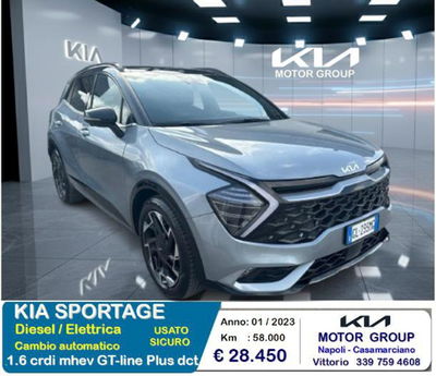 Kia Sportage 1.6 crdi mhev GT-line Plus dct del 2023 usata a Casamarciano