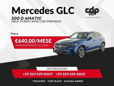 Mercedes-Benz GLC SUV 300 d AMG Line Premium Plus 4matic auto del 2024 usata a Corciano