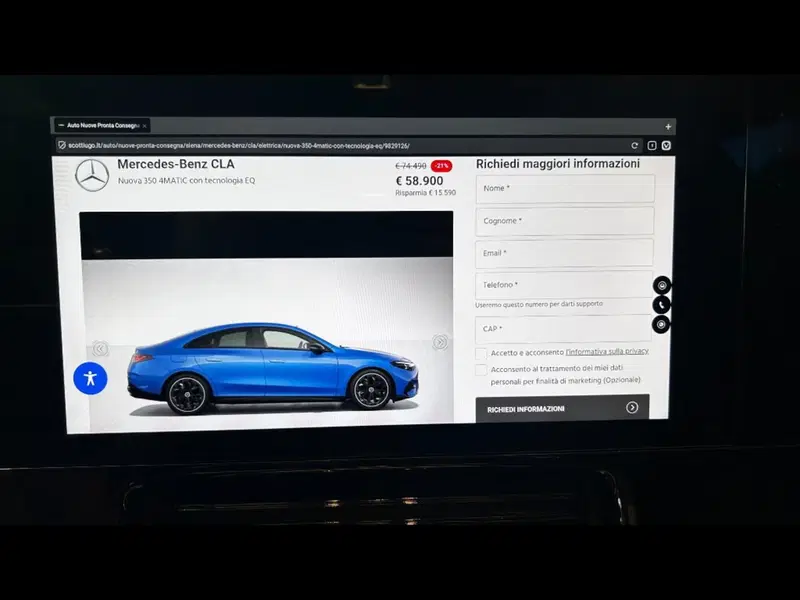 Mercedes-Benz CLA EQ nuova a Firenze (14)