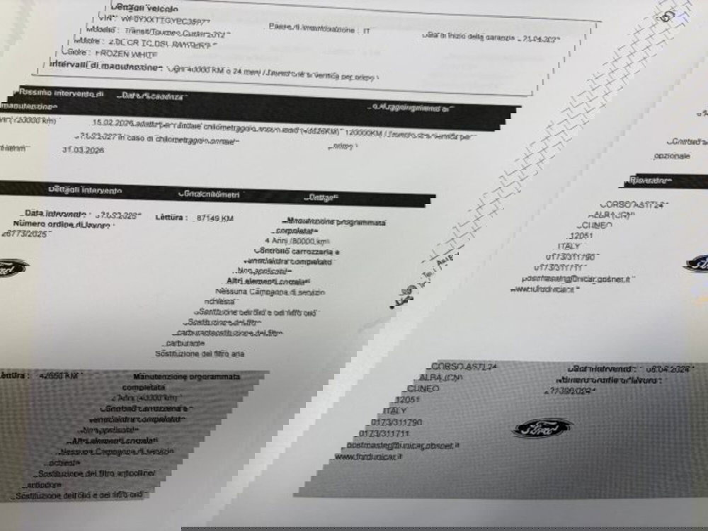 Ford Transit Custom Furgone usata a Cuneo (15)