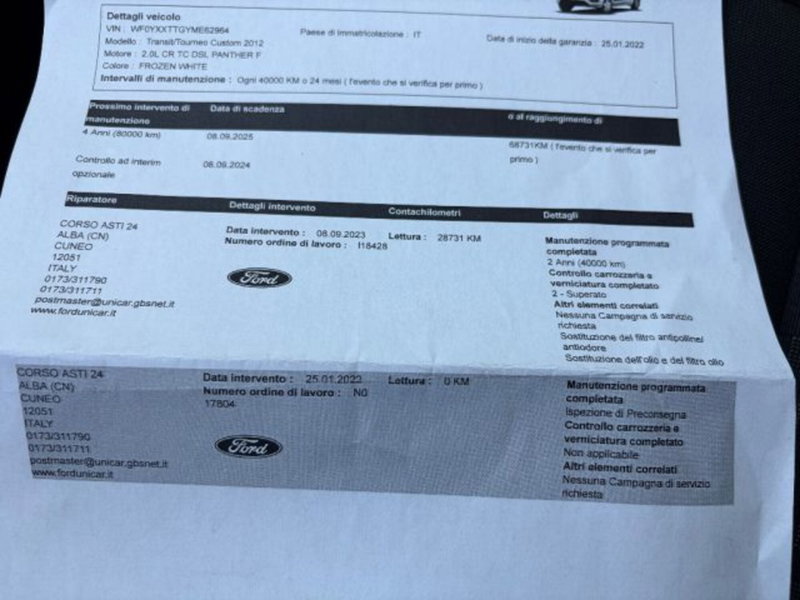 Ford Transit Custom Furgone usata a Cuneo (15)