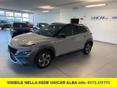 Hyundai Kona HEV 1.6 DCT XLine del 2022 usata a Alba