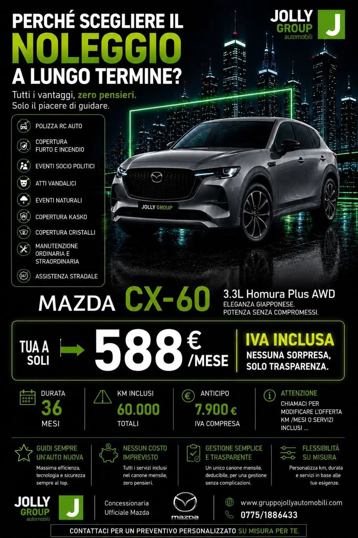 Mazda CX-60 nuova a Frosinone (14)