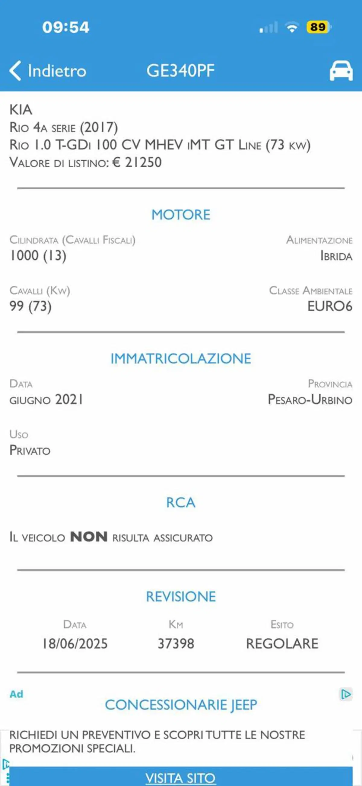 Kia Rio usata a Pesaro-Urbino (2)