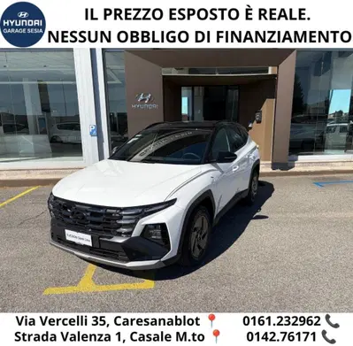 Hyundai Tucson 1.6 t-gdi Dark Line 2wd dct nuova a Caresanablot