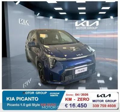 Kia Picanto 1.0 gdi Style nuova a Casamarciano