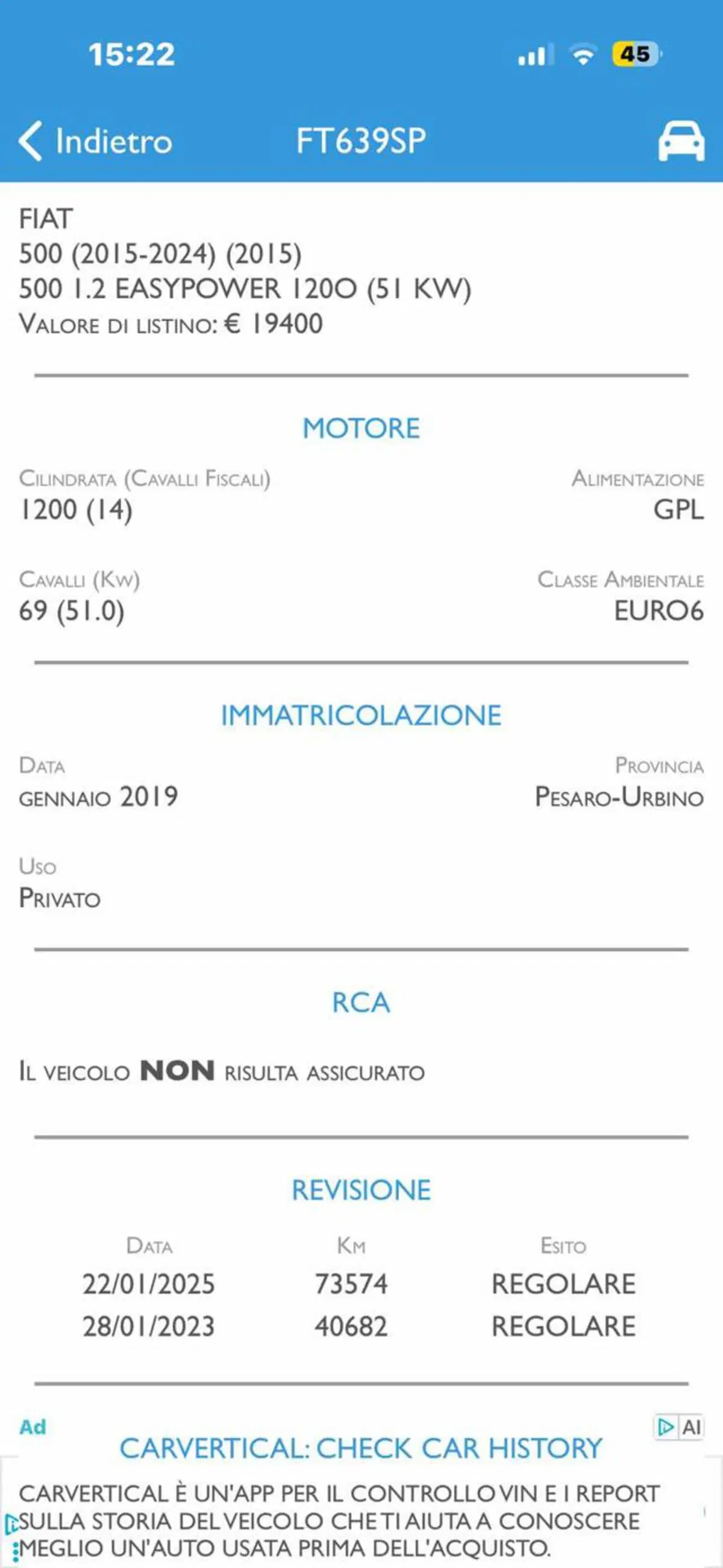 Fiat 500 usata a Pesaro-Urbino (2)