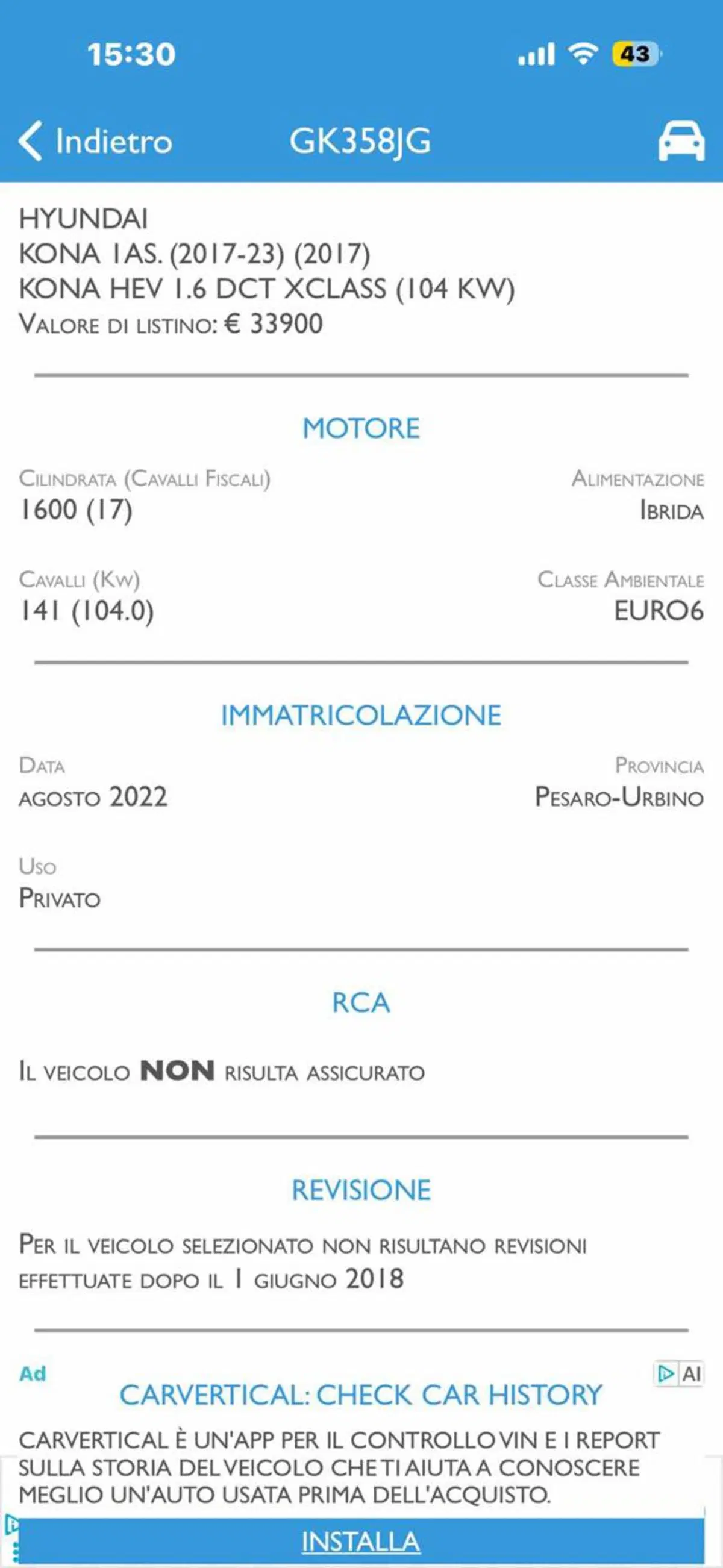 Hyundai Kona usata a Pesaro-Urbino (3)