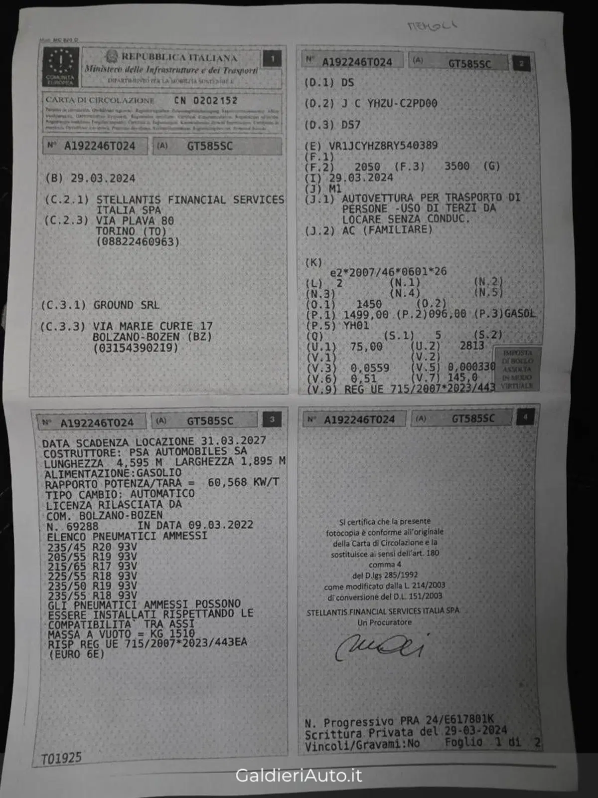 Ds DS 7 usata a Salerno (10)